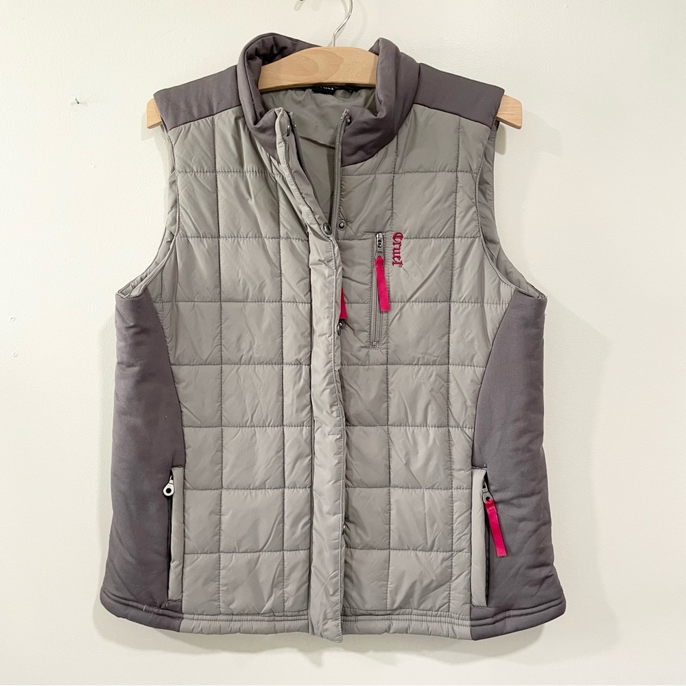 Cruel Girl | grey puffer vest